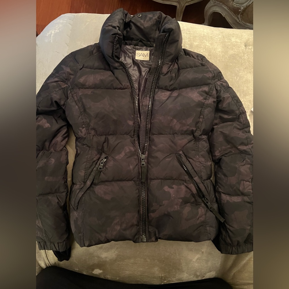 SAM camo down puffer jacket